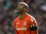 Lee Grant in action for Stoke City on October 2, 2016