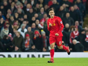 Liverpool forward Roberto Firmino in action during his side's Premier League clash with Stoke City at Anfield on December 27, 2016