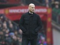 Royals boss Jaap Stam watches on during the FA Cup game between Manchester United and Reading on January 7, 2017