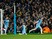 Manchester City defender John Stones celebrates after scoring during the Champions League last 16 first leg against AS Monaco at the Etihad Stadium on February 21, 2017