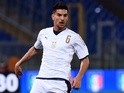 Lorenzo Pellegrini in action for Italy Under-21s against Spain Under-21s on March 27, 2017