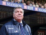 Sam Allardyce watches on during the Premier League game between Crystal Palace and Leicester City on April 15, 2017