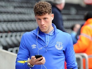 Ross Barkley arrives ahead of the Premier League game between Swansea City and Everton on May 6, 2017