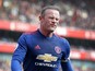 Manchester United forward Wayne Rooney rues a missed chance during his side's Premier League clash with Arsenal at the Emirates Stadium on May 7, 2017
