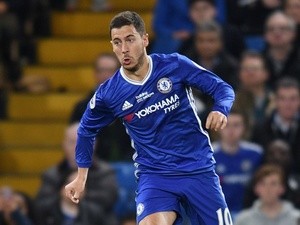 Chelsea's Eden Hazard in action during the Premier League match against Watford on May 15, 2017