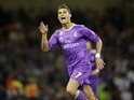Real Madrid's Cristiano Ronaldo celebrates scoring the opening goal against Juventus in the Champions League final on June 3, 2017