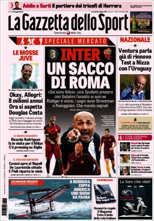 Gazzetta dello Sport June 7, 2017