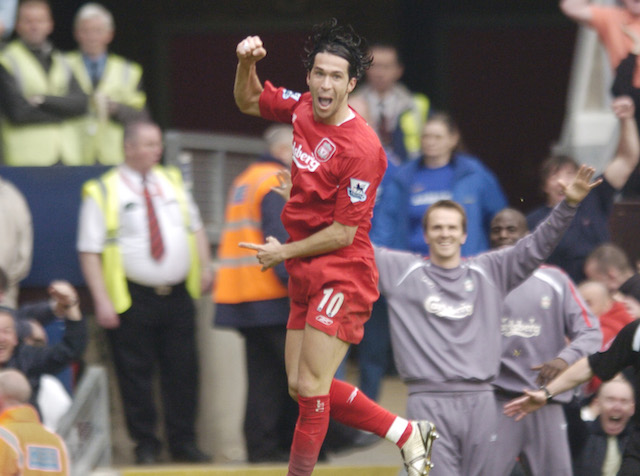 Luis Garcia in action for Liverpool in 2006