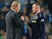 Ronald Koeman chats to Wayne Rooney during the Premier League game between Manchester City and Everton on August 21, 2017