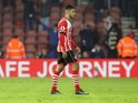 Southampton attacker Sofiane Boufal in action during the Premier League clash with West Bromwich Albion at St Mary's on December 31, 2016