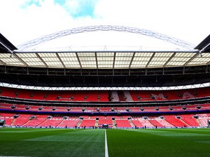 A general shot of Wembley Stadium before the EFL Cup final between Southampton and Manchester United on February 26, 2017